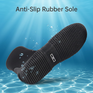Botas de buceo de neopreno con cremallera, suela de goma antideslizante, botines de buceo cálidos, resistentes a cortes, zapatos acuáticos para snorkel y apnea. - Product Image 2