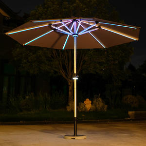 <span class=keywords><strong>Parasol</strong></span> de Patio Extérieur Jardin Parapluies Solaires Extérieur avec <span class=keywords><strong>Led</strong></span> Parasols Télécommande Extérieur Restaurant Parapluie - Product Image 2