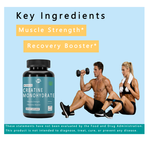 Comprimés de créatine monohydrate végétaliens certifiés GMP 1000mg, nutrition sportive pour le soutien musculaire, complément alimentaire - Product Image 3