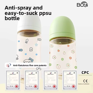 Boyi Infants Learning Drinking Cup Dibujos animados BPA Free Esterilizable Anti-Asfixia Straw PPSU Botella <span class=keywords><strong>de</strong></span> agua 0-4 años Niños Bebé - Product Image 3
