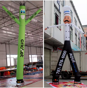 Bailarina de aire inflable personalizada, tienda de campaña de Navidad y Halloween con pez cangrejo, Jesús, <span class=keywords><strong>Pizza</strong></span>, calabaza, cerveza, llama, mono, muñeco de vaquero - Product Image 6