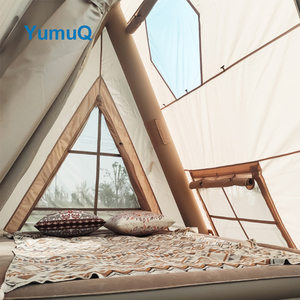 Tenda da Campeggio da Esterno Kawagebo Kamp (KK) 8' x 8' a Campana per Glamping in Tela di Cotone, Gonfiabile, Tipo Casa - Product Image 5