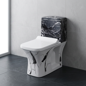 Inodoro de cerámica de una pieza de lujo para inodoro, inodoro de color de diseñador de porcelana para baño, productos sanitarios, stock a granel - Product Image 1