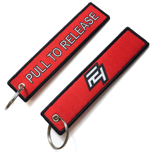 Portachiavi di volo ricamato personalizzato portachiavi con ricamo personalizzato tessuto portachiavi per auto - Product Image 5