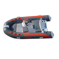 Bateau semi-rigide en fibre de verre gris RIB 330C avec équipement complet pour les opérateurs de loisirs