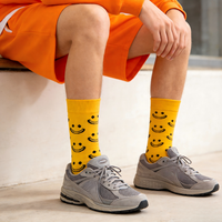 Chaussettes décontractées en coton tissé pour hommes, polyvalentes pour l'été - Couleurs assorties, respirantes et antibactériennes pour le bureau et les loisirs