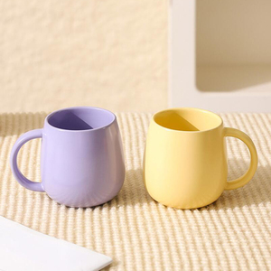 Tazza in Ceramica Opaca Stile Nordico Color Macaron, Minimalista e Arrotondata, per <span class=keywords><strong>Caffè</strong></span> e Tè, per Casa e Ufficio - Product Image 1