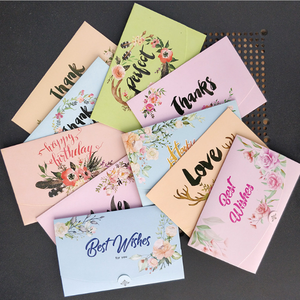 Kertas Terima kasih warna-warni kustom kartu dengan logo terima kasih kartu bisnis cetak kartu ucapan