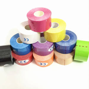 Cinta de kinesiología premium de 5 cm x 5 m, vendaje flexible deportivo para soporte muscular de manos, muñecas, codos, rodillas y tobillos, con certificación CE - Product Image 4