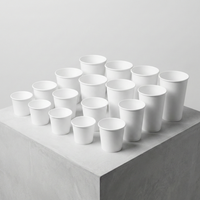 Gobelet en papier à paroi simple écologique de 8 oz (250 ml), recyclable, jetable, pour boissons chaudes et froides, café et restauration