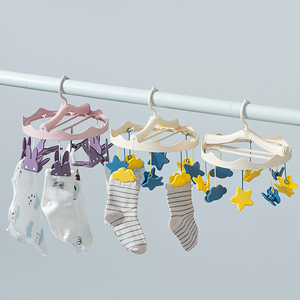 Calzini ambientali stendibiancheria calzini intimo stendibiancheria appendiabiti in plastica per asciugare i vestiti - Product Image 3