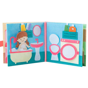 Libro Sensoriale in Feltro Montessori per Bambini di <span class=keywords><strong>1</strong></span> <span class=keywords><strong>Anno</strong></span>, Giocattolo Educativo Unisex, <span class=keywords><strong>Regalo</strong></span> Colorato Personalizzabile - Product Image 4