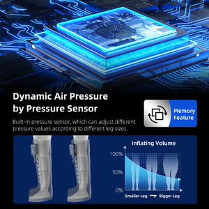 Bottes de <span class=keywords><strong>massage</strong></span> à compression d'air pour le sport, récupération, <span class=keywords><strong>massage</strong></span> des <span class=keywords><strong>jambes</strong></span> complètes avec système de cryothérapie, appareil pour les caillots sanguins, utilisation à domicile - Product Image 4