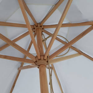 Muebles de piscina respetuosos <span class=keywords><strong>con</strong></span> el medio ambiente, marco de madera plegable de lujo, sombrillas de mercado para patio trasero, tumbonas exteriores, mesas de comedor - Product Image 2