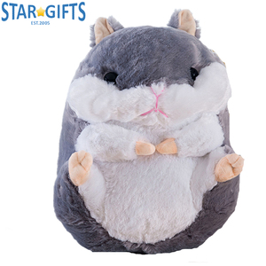 Almohada de Peluche de Coral con Diseño de Hámster, Manta de Doble Uso para Coche, Relleno de Algodón PP - Product Image 4
