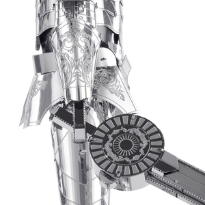 Puzzle 3D en métal Piececool <span class=keywords><strong>Black</strong></span> Knight, assemblage DIY, modèle de figurine d'armure moderne, impression UV, décoration de bureau, cadeau de collection - Product Image 6