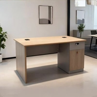 Bureau de direction contemporain en bois, design écologique et durable, finition anti-rayures, résistant à l'eau, facile à installer à la maison ou au bureau