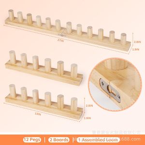 Wooden Knitting Loom Thick Yarn Weaver Handmade <b>DIY</b> Blanket Making Tool Home Decoration Craft <b>Kit</b> - Product Image 5