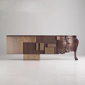 <span class=keywords><strong>Buffet</strong></span> en bois sculpté de luxe de style vintage de haute qualité <span class=keywords><strong>buffet</strong></span> <span class=keywords><strong>design</strong></span> Offre Spéciale pour cuisine maison meubles à usage général - Product Image 6
