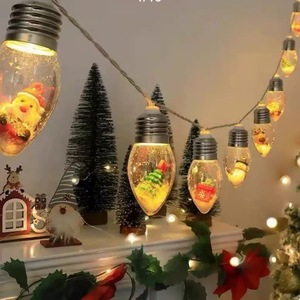 JeeFine - <span class=keywords><strong>Guirnalda</strong></span> de <span class=keywords><strong>Luces</strong></span> Decorativas LED para Exteriores, Impermeables, con Diseño de Muñeco de Nieve y Piñas, Color Blanco Cálido, para Regalo de Navidad - Product Image 2