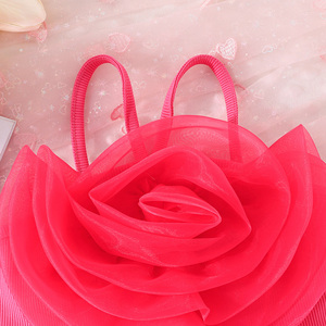 ชุดเสื้อผ้าลำลองฤดูร้อนสำหรับเด็กผู้หญิง อายุ 3-8 ปี เสื้อผ้าลูกไม้ปักลายระบายอากาศได้ดี ผลิตจากโพลีเอสเตอร์/ผ้าฝ้าย กระโปรงจีบ - Product Image 3