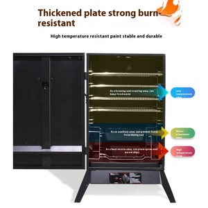 Comercial y doméstico American <span class=keywords><strong>Texas</strong></span> Gas <span class=keywords><strong>Grill</strong></span> Rack BBQ <span class=keywords><strong>Grill</strong></span> Fumador de leña Lujosa máquina de acero con recubrimiento en polvo Premium - Product Image 2