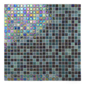 Piastrelle in Vetro Mosaico Acquaris Maldives 12x12 Pollici Iridescenti per Decorazione Pareti Piscina - Product Image 2
