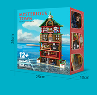 1868pcs Mainan Blok Konstruksi Anime Spirit Away Set Model Rumah Kota Misterius untuk Usia 5 hingga 7 Tahun & Dewasa, Hadiah Perakitan