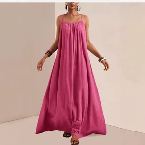 Nouvelle Robe Femme <span class=keywords><strong>Style</strong></span> Bohème 2026, Couleur Unie, Coupe Thong, Idéale pour les Vacances à la Plage Européennes - Product Image 4