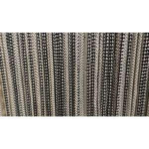 Rideau KORDEL 100x220 cm Noir/Argent - Product Image 1