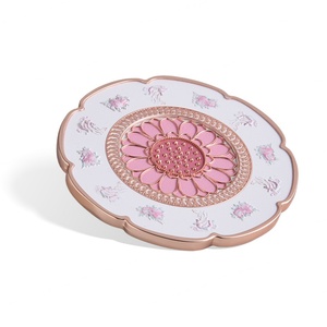 กระจกมือถือเคลือบสีชมพูรูปดอกไม้เดี่ยวแฟชั่น - Product Image 6