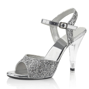 <span class=keywords><strong>Sandali</strong></span> <span class=keywords><strong>con</strong></span> <span class=keywords><strong>tacco</strong></span> alto 10 cm, stiletto, eleganti, <span class=keywords><strong>con</strong></span> glitter, da donna, <span class=keywords><strong>con</strong></span> fibbia, per occasioni speciali - Product Image 6