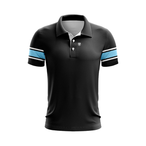 เสื้อโปโลรักบี้สไตล์เรโทรสำหรับผู้ชาย สีครีมขาว แต่งขอบเหลือง สำหรับแฟนคลับทีมชั้นนำ - Product Image 2