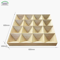 Diffuseur pyramidal semi-circulaire suspendu bidimensionnel haut/bas, écologique, étanche, ignifuge et insonorisant pour hôtels et appartements
