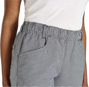 Personalizzare <span class=keywords><strong>pantaloni</strong></span> Cargo da uomo nero bianco pied de poule uniforme da <span class=keywords><strong>donna</strong></span> stampati <span class=keywords><strong>pantaloni</strong></span> larghi a 6 tasche produttore - Product Image 3