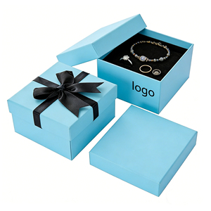 Wholesale <b>Paper</b> Jewelry Packaging Boxes Magnetic Snap Elegant Jewelry Accessories Storage Boxes - Product Image 1