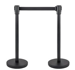 Hot bán tùy chỉnh chiều dài hàng đợi cực stanchions kiểm soát đám đông vành đai có thể thu vào vành đai hàng rào - Product Image 1
