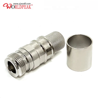 Connecteur à sertir femelle coaxial N Rf pour type EZ à souder Lmr600