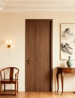 Puertas Interiores Modernas de MDF con Diseño Liso, Ecológicas e Impermeables para Uso en Hospitales y Hoteles