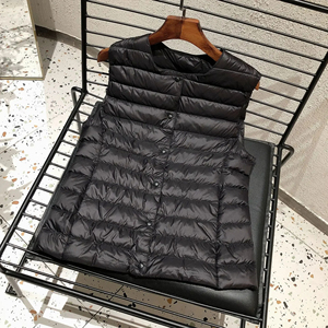 Gilets matelassés grande taille pour femmes Gilets légers pliables en plumes Rembourrage Gilet pour femmes Gilet <span class=keywords><strong>sans</strong></span> manches - Product Image 5