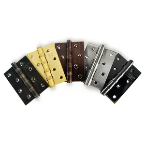 4 Inch Flat Fire Rated Exterior Folding Butt Hinges Ball Bearing Hinge For Wooden Door Butt Stainless Steel Door Hinge