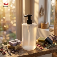 Emballage cosmétique en plastique PP de 450 ml et 500 ml, flacon de shampooing et de gel douche avec bouchon à vis pour la salle de bain à domicile, nettoyant pour le visage