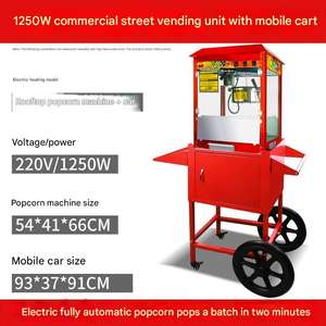 Máquina Expendedora de <span class=keywords><strong>Palomitas</strong></span> de Maíz <span class=keywords><strong>con</strong></span> Carrito, Máquina Comercial Automática para Hacer <span class=keywords><strong>Palomitas</strong></span> de Maíz, Máquina de <span class=keywords><strong>Palomitas</strong></span> de Maíz Eléctrica de Acero Inoxidable a Gas - Product Image 6