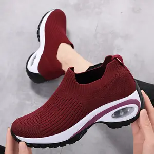 Bestseller Vrouwen Schoenen Geweven Stof Bovenste Stretchy Zapatos Luchtkussen Rts Zomer Vrouwen Casual Schoenen Trendy