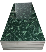 Plaque de marbre PVC flexible, résistante au feu, sans formaldéhyde, imperméable, anti-pourriture, facile à installer, effet marbre brillant