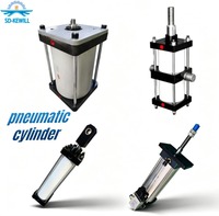 Cylindre pneumatique de la série SC/QGB/DNC, mini actionneur pneumatique de 3/4 pouce pour la métallurgie et les machines-outils, fabriqué en Chine