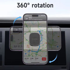 HOCO H52 porta telefono magnetico Console centrale 360 ° rotazione universale per <span class=keywords><strong>iPhone</strong></span> 15 <span class=keywords><strong>Pro</strong></span> <span class=keywords><strong>Max</strong></span> <span class=keywords><strong>14</strong></span> 13 12 Smartphone cellulare per auto - Product Image 3