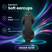 Headphone Olahraga Nirkabel BT 2.4G Dual-mode Berkualitas Tinggi yang Laris Manis, Peredam Kebisingan Aktif, Latensi Rendah, Kulit, PS4