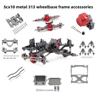 313mm SCX10 Mobil Rock Crawler Rangka Logam Modifikasi Suku Cadang Upgrade Berkualitas Tinggi Aksesoris Kit Off-road RC Profesional Mainan Dewasa