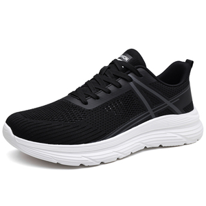 Zapatillas deportivas ligeras, zapatillas para correr de malla transpirable, suela gruesa con amortiguación cómoda, calzado para caminar, gimnasio, trotar, Fitness - Product Image 3